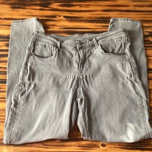 GREY JEANS STRETCH MIDRISE sz 12 30x30